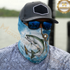 Maxcorners Fishing Hook Line Ocean Bubble 3D Neck Gaiter (13 Fish Species)