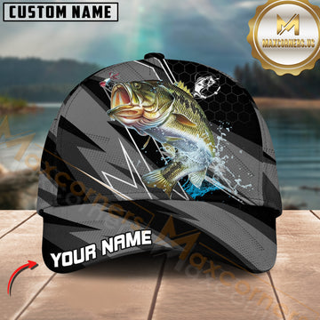 Maxcorners Fishing Jumping Water Splash Graphic Personalized 3D Cap