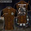 Maxcorners Darts Snake And Skull Mutilcolor Options Personalized Name, Team Name 3D Polo Shirt