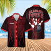 Maxcorners Bowling Alabama Thunder Red Lightning Personalized Name 3D Unisex Shirt For Jeff Tatum