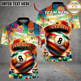 Maxcorners Ball 8 Cinco De Mayo Billiard Jersey Customized Name, Team Name 3D Shirt