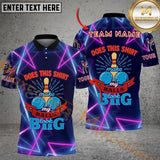 Maxcorners Bowling Does this shirt make my balls look big Personalized Name 3D Unisex Shirt
