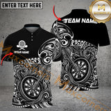 Maxcorners Darts Tribal Wave Multicolor Customized Name, Team Name 3D Shirts