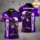 Maxcorners Billiard Silent 8 Ball Multicolor Customized Name, Team Name 3D Shirts