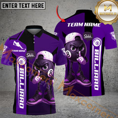 Maxcorners Billiard Silent 8 Ball Multicolor Customized Name, Team Name 3D Shirts