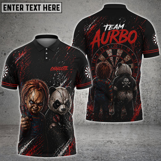 Maxcorners Team Aurbo Dart Shirt Charlotte Customized for Kenneth Aurbo