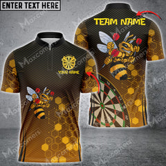 Maxcorners Darts Bee Dartboard Personalized Name 3D Unisex Shirt
