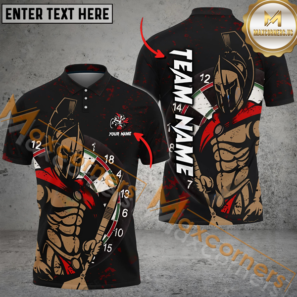 MaxCorners Darts Horseman Customized Name, Team Name 3D Shirt