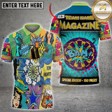 Maxcorners Darts Comic Blast Multicolor Customized Name, Team Name 3D Shirts