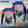 Maxcorners Fishing American Anchor Compass Lighthouse Graphic Custom Name & Team Name 3D Shirts