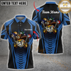 Maxcorners Billiard Funny Cowhand Multicolor Options Personalized Name, Team Name 3D Shirt