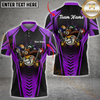 Maxcorners Billiard Funny Cowhand Multicolor Options Personalized Name, Team Name 3D Shirt