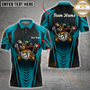 Maxcorners Billiard Funny Cowhand Multicolor Options Personalized Name, Team Name 3D Shirt