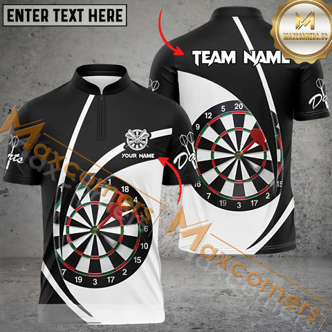 MaxCorners Darts Player Classic Color Customized Name, Team Name 3D Polo Shirt