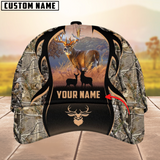 Maxcorners Deer Hunting Camouflage Pattern Multicolor Personalized Name 3D Cap