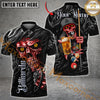 Maxcorners Billiard Skull And Beer Multicolor Customized Name, Team Name 3D Shirt