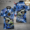 Maxcorners Aqua Storm Shark Darts Multicolor Customized Name, Team Name 3D Shirts