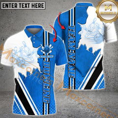 Maxcorners Bowling Strike Classic Multicolor Options Personalized Name, Team Name 3D Shirt