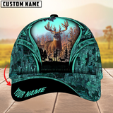 Maxcorners Iqroid Deer Hunting Multicolor Option Personalized Name 3D Cap