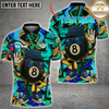 Maxcorners Billiard Graffiti 8-Ball Multicolor Personalized 3D Shirt,  8-Ball Swagger with Shades Shirt