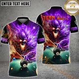 Maxcorners Billiard Hellfire Phantom Multicolor Options Personalized Name, Team Name 3D Shirt
