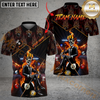 Maxcorners Ball 8 King Skull Billiard Jersey Multicolor Option Personalized Name, Team Name 3D Polo Shirt
