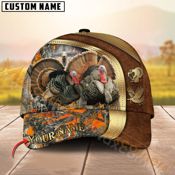 Maxcorners Premium Hunting Orange Camouflage 3D Full Print Hat Best Gift For Hunter (Multioption)