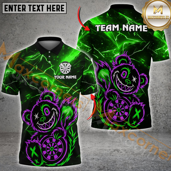 Maxcorners Darts Crazy Bear with Ball & Pins Multicolor Personalized 3D Shirt