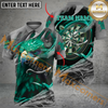 Maxcorners Darts Angry Eagle MutilColor Option Customized Name, Team Name 3D Polo Shirt