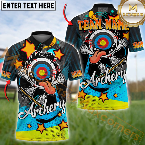 Maxcorners Funny Board Archery Team Jersey Personalized Name, Team Name 3D Shirt