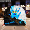 Maxcorners Bowling Ball & Pins Luxury Crown Multicolor Option Personalized Name 3D Cap