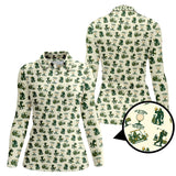 Maxcorners Bigfoot Golf Shirt For Men, Funny Golf Shirts, Pattern Golf Gift For Golfers