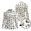 Maxcorners Golf & Whiskey Pattern Golf Polos, Funny Golf Shirt For Men, Crazy Golf Shirts For Golfers