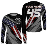 Personalized Racing Jersey UPF30+ Patriotic Work Less Ride More Dirt Bike Motocross Racewear