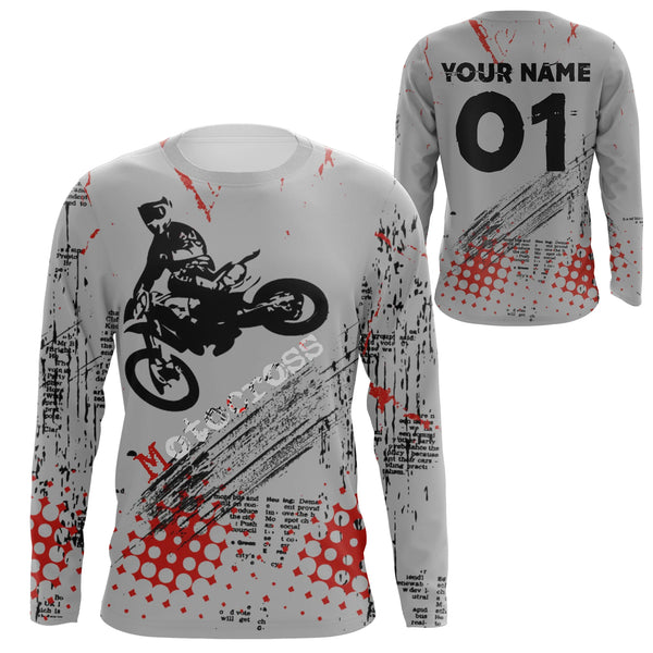 Personalized Motocross Jersey UPF30+ Freestyle FMX Dirt Bike Riders Off-road Motorcycle Racing