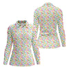 Maxcorners St Patrick's Day Lucky Charms White Golf Shirt, Cute Golf Outfit, Women's Golf Tops, Ladies Golf Polos