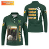 Maxcorners Swing Swear Drink Repeat Golf And Beer St Patrick's Day Green Golf Tops For Men, Golf Shirts For Men