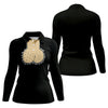 Maxcorners Black Funny Dickhead Faux Chest Golf Shirt, Women's Golf Tops, Ladies Golf Shirts LM1507