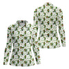 Maxcorners Funny Leprechaun Golf And Beer Green Shamrocks St Patrick's Day Golf Shirt, Women's Golf Shirts, Ladies Golf Polos