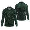 Maxcorners Dark Stout Beer St Patrick's Day Green Shamrock Golf Shirt, Polo Shirts For Men, Golf Shirts For Men