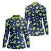 Maxcorners Margarita Cocktail Golf Shirt, Tropical Lime Drink Pattern, Golf Shirt For Women LM1507