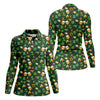 Maxcorners Everyone Is Irish Today Shamrock St Patrick's Day Dark Green Golf Shirt, Women's Golf Tops, Ladies Golf Polos