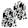 Maxcorners Cow Print Golf Shirt, Adult Humor Hidden Pin Up Pattern, Golf Shirt For Women LM1507