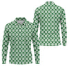 Maxcorners Dibs On The Redhead Lucky Four Leaf Clover St Patrick's Day Golf Shirt, Polo Shirts For Men, Golf Shirts For Men