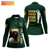 Maxcorners Swing Swear Drink Repeat Golf And Beer St Patrick's Day Green Women's Golf Tops, Ladies Golf Polos