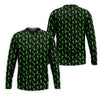 Maxcorners Neon Green Cocktails Three Leaf Clover St Patrick's Day Golf Shirt, Golf Gift For Men, Golf Shirts For Men