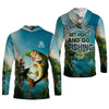 Maxcorners I Just Want To Get High And Go Fishing Funny Fishing Shirt, Fishing UPF Shirts, Men's Fishing Shirt