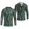 Maxcorners Personalized Freshwater Fish Fishing Shirt With Custom Name, Long Sleeve Fishing Shirt, Fishing Shirt For Men