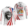 Maxcorners Jesus Is My Savior Fishing Is My Therapy Shirt, Personalized Christian Fishing Long Sleeve For Men