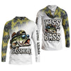 Maxcorners Basshole Kiss My Bass Fishing UPF Shirts, Funny Fishing Shirt, Fishing Shirts For Men
